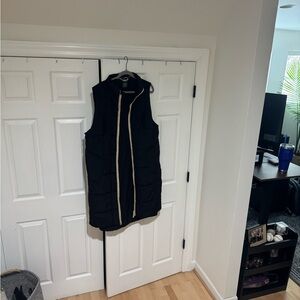 FP Movement by Free People Black Vest with Cream Trim